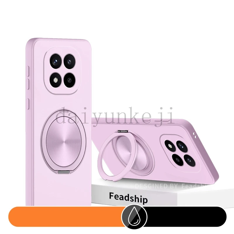 Funda de teléfono para Xiaomi Poco X7 PocoX7 5G, funda de silicona suave, soporte magnético con Protector de pantalla - imagen 2