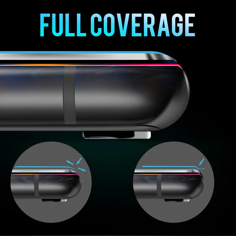 Protector de pantalla protector de aleación de aluminio 9D para iPhone 12 mini 12 Pro MAX cubierta completa Real vidrio templado - imagen 3