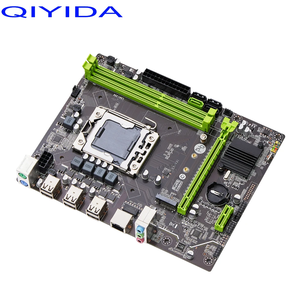Juego de placa base Qiyida X79 E5 2420V2 2*8GB = 16GB conjunto de kit combinado de memoria DDR3 NVME SATA 3,0 M servidor ATX E5 V32 - imagen 4