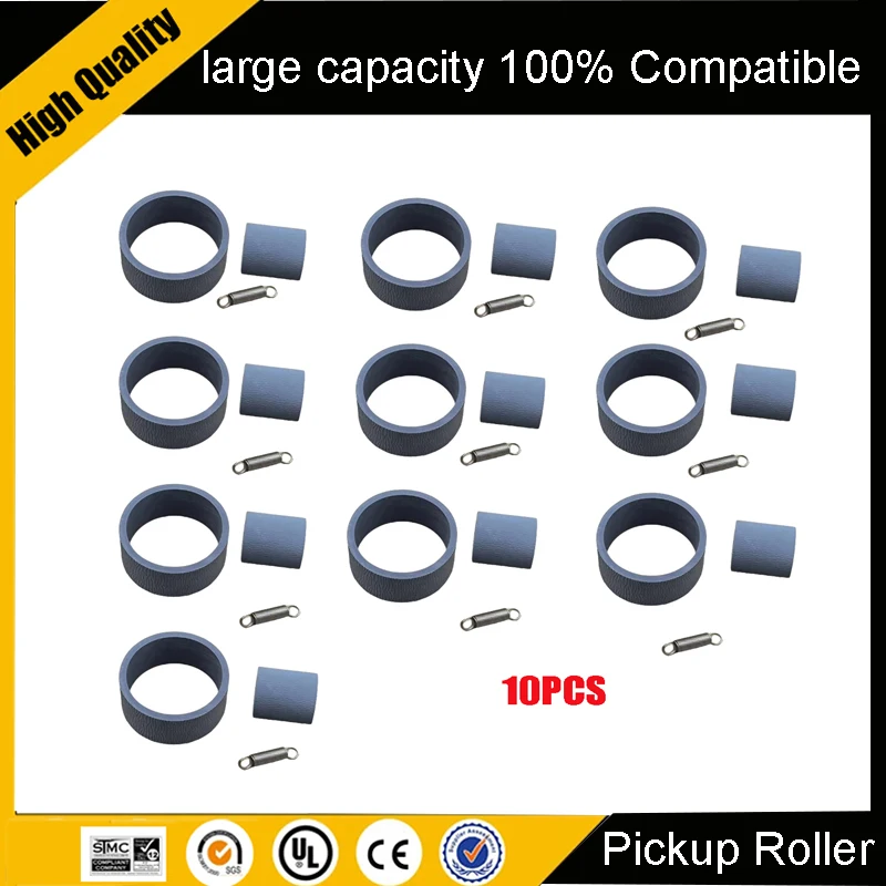 Juego de 10 almohadillas de separación de rodillo de alimentación de recogida de goma para EPSON L3110 L3150 L4150 L3156 L3151 L1110 L3158 L4160 L3160 L4158 L4168 L4170