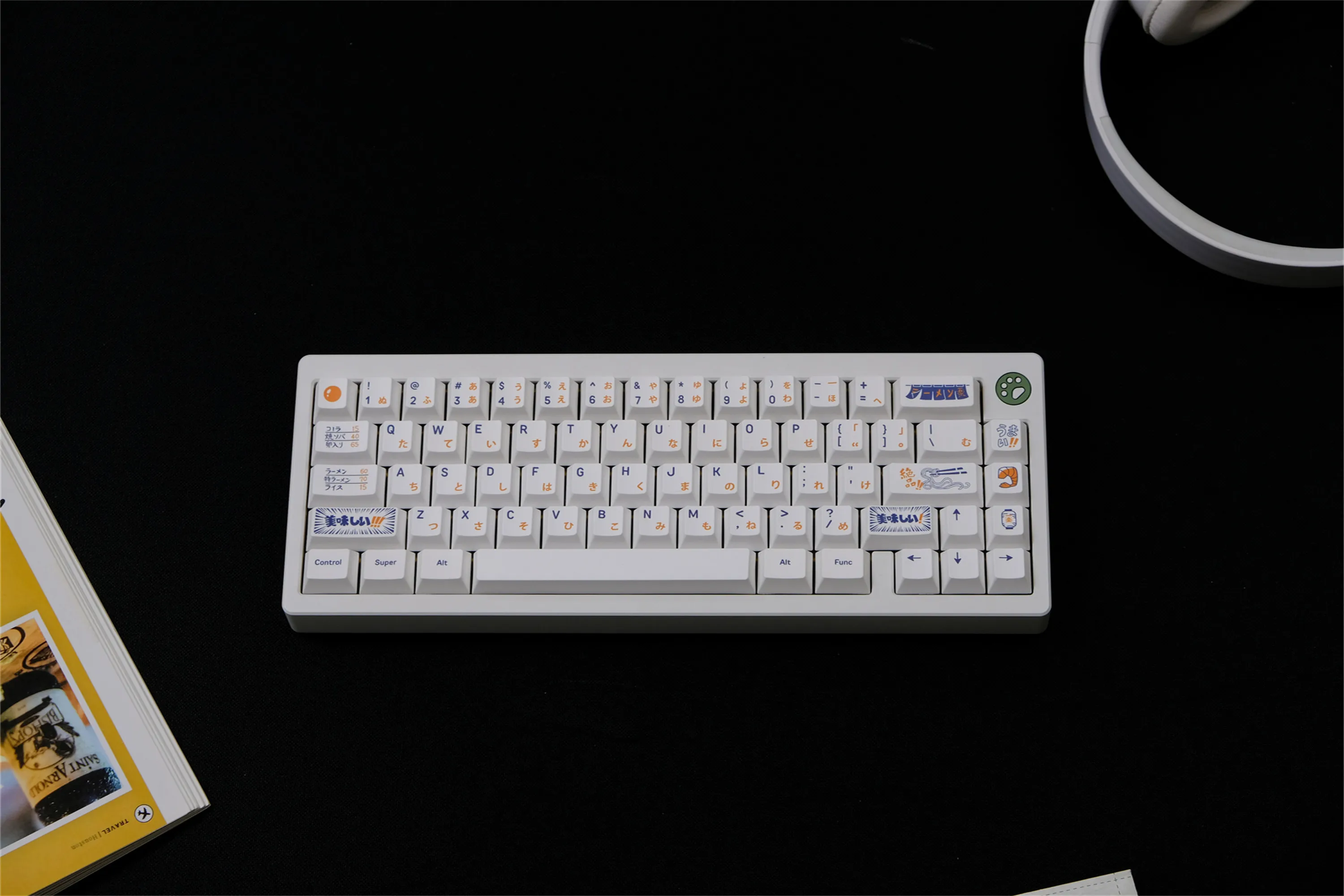 Teclas Ichiraku Ramen de 151 teclas, teclas PBT, perfil de cereza, DYE-SUB para teclado mecánico MX Switch Wooting, diseño ISO ANSI