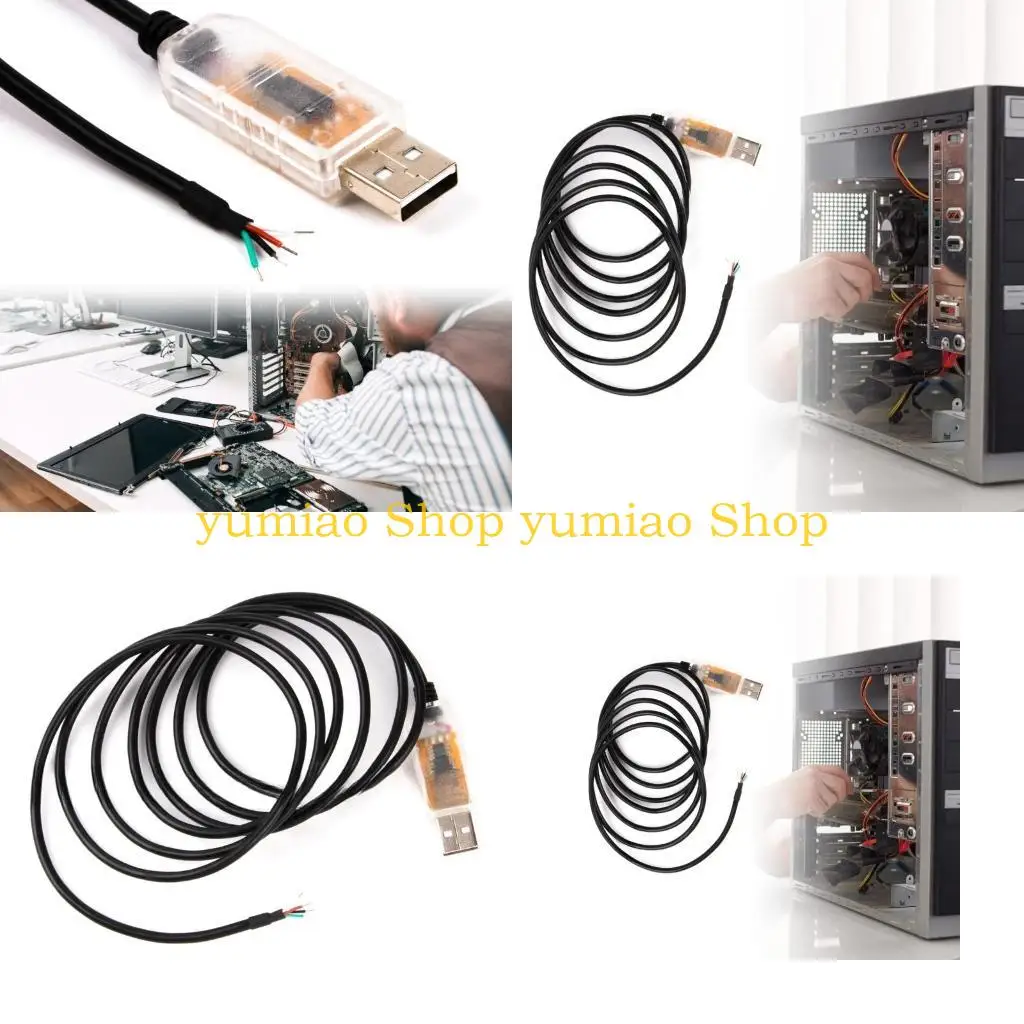 587b USB a 4pin End alambre RS485 Convertidor serial Cable comunicación Adaptador Modbus