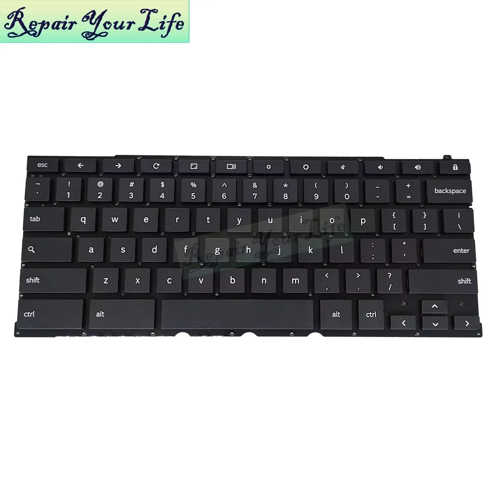 Teclado para ordenador portátil de EE. UU. para Samsung Chromebook Plus XE521QAB XE521QAB-K01US teclados de repuesto en inglés de EE. UU. nuevo BA5904281A SSM17L5 - imagen 4