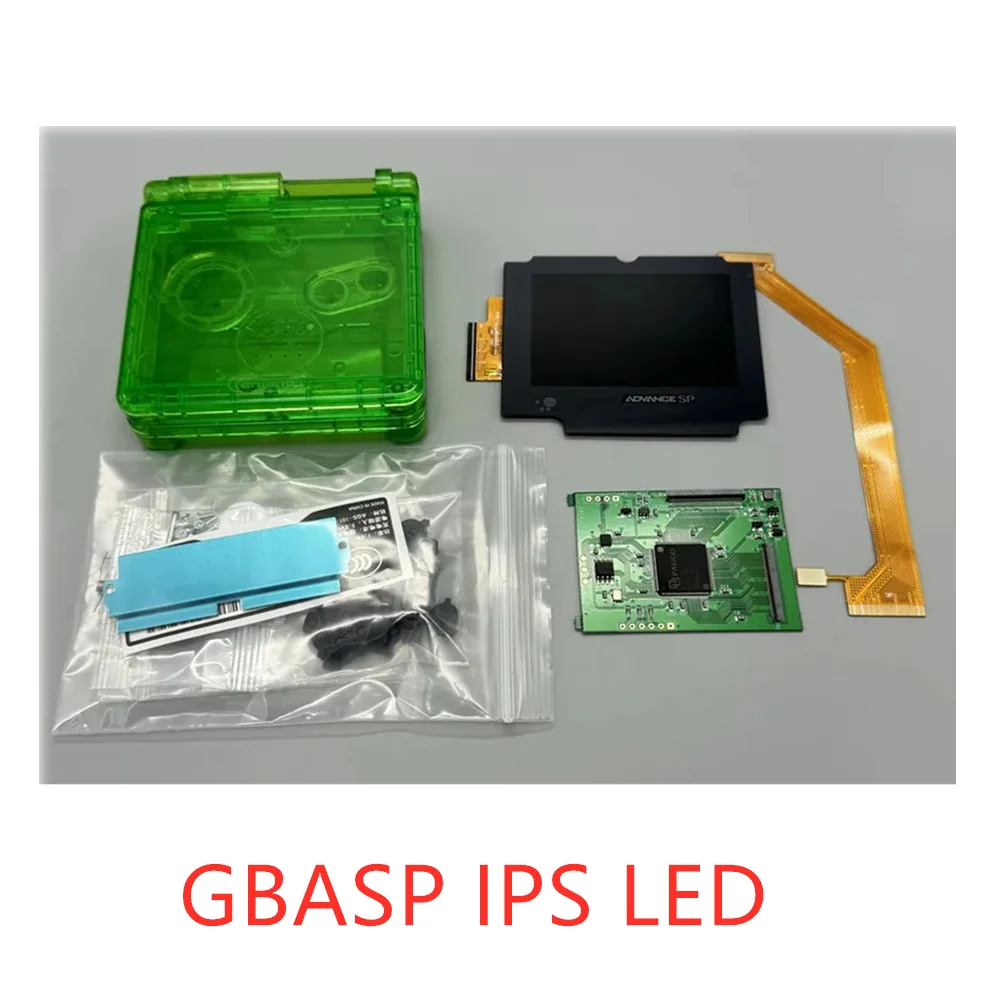 LCD GBASP IPS de 2,9 pulgadas y carcasa nueva para GBASP/Juego de Nintendo BOY ADVANCE SP/soporte de pantalla de píxeles/necesita ser descascada - imagen 2