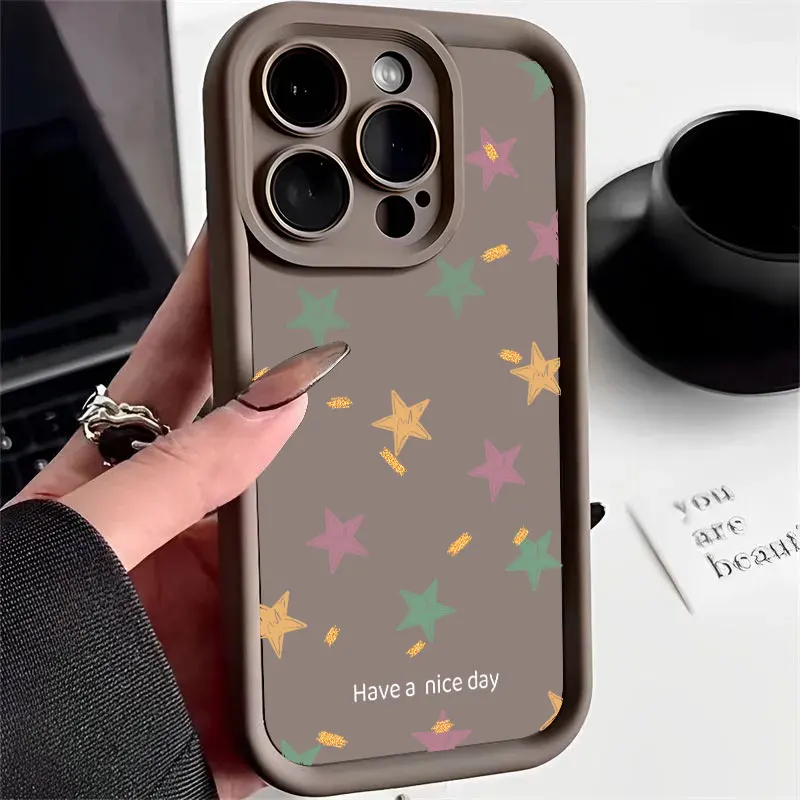 Funda de teléfono para Tecno Pova 6 5 Pro Pova 6 Neo 5G 4G Pop 8 9 7 funda de moda estrellas amor corazón silicona suave a prueba de golpes funda protectora - imagen 2