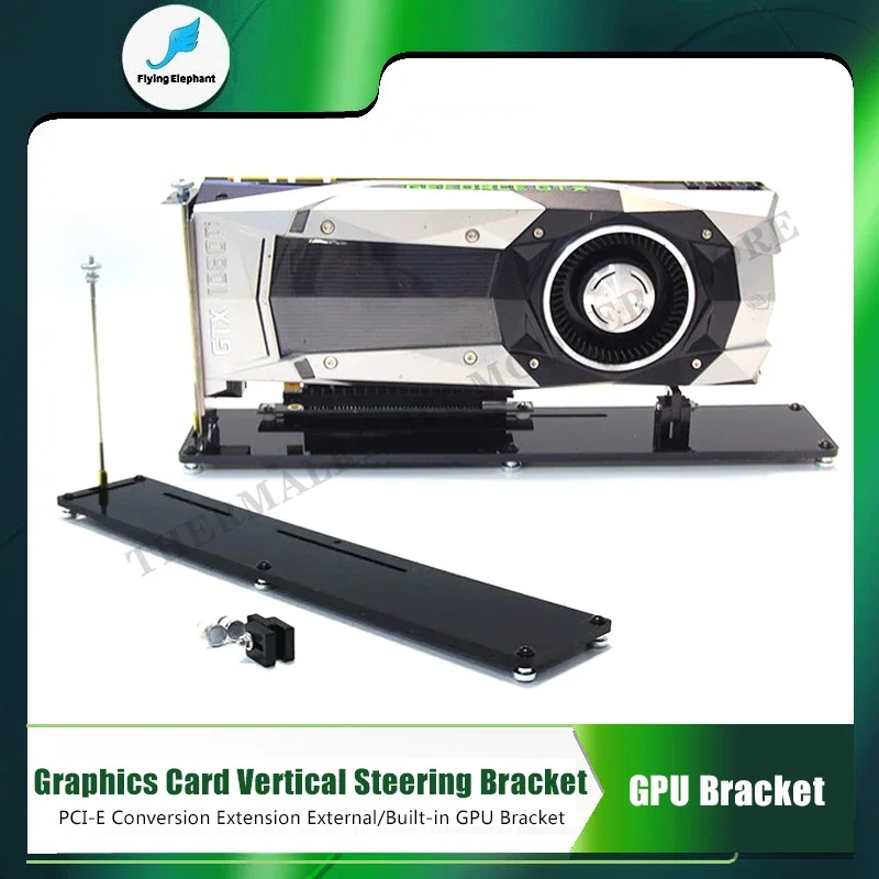 Soporte de transferencia GPU PCIe, tarjeta de vídeo, soporte de montaje Vertical, extensión gráfica de 2 y 3 ranuras