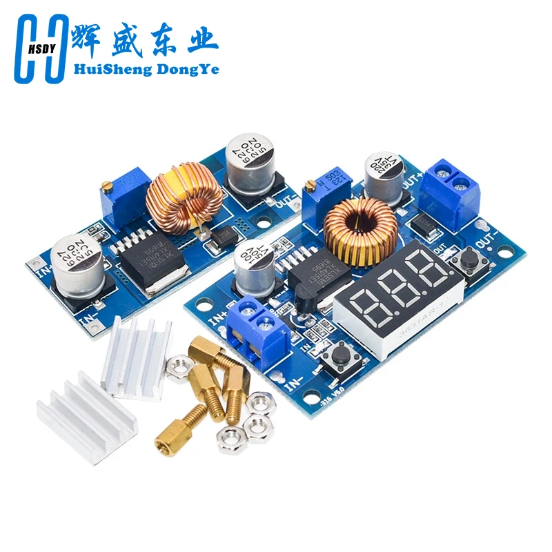 XL4015 Módulo de cargador reductor ajustable de alta potencia 5A 75W DC-DC convertidor reductor Controlador LED con voltímetro rojo - imagen 5
