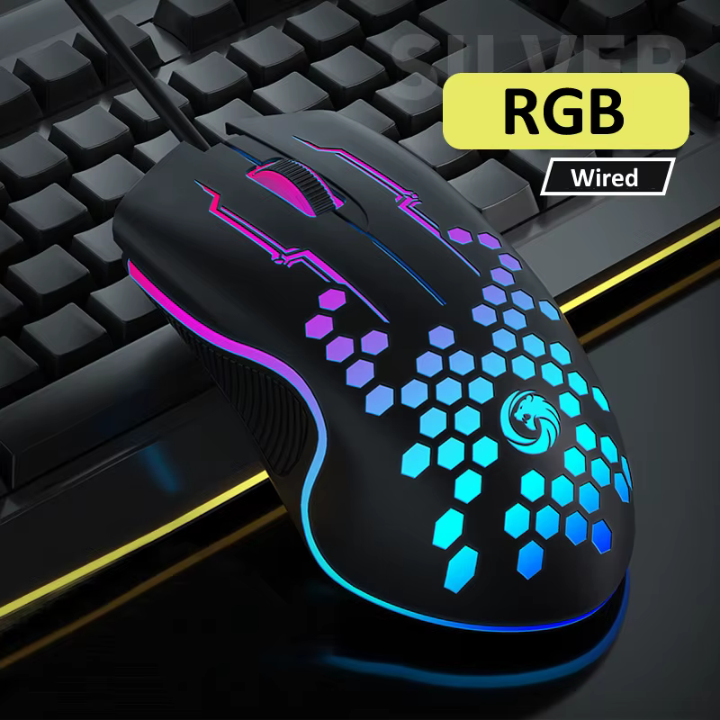 Ratón Gaming Óptico con Cable Retroiluminación RGB 1000 DPI USB - imagen 2