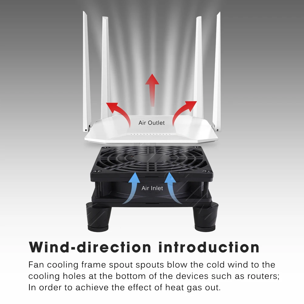 Ventilador USB Gdstime 120 mm Ventilador para router DIY 140 mm Ventilador de refrigeración para portátil DC 5 V Ventilador 92/80 mm Ventilador radiador Ventilador para TV Box con controlador de ventilador - imagen 3