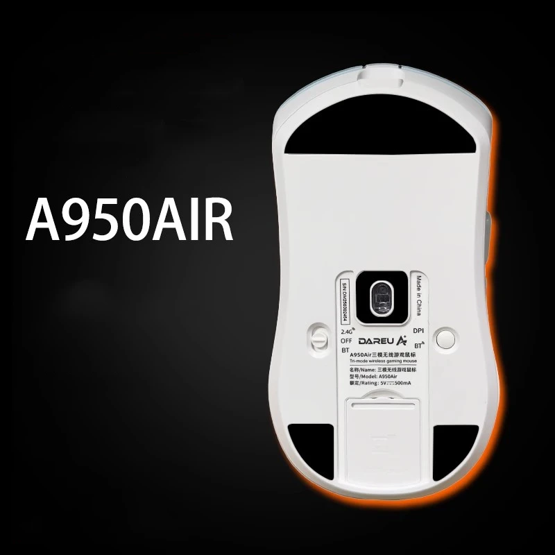 1 Juego de patines de ratón de PTFE, pies para Dareu A950Air A950 Air, reemplazo de 0,6mm de espesor, deslizadores de ratón suaves y resistentes al desgaste - imagen 2