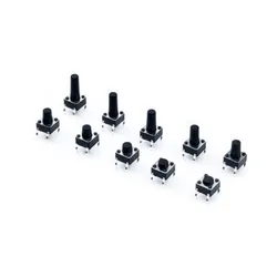 Microinterruptor DIP 12V 4 pines 6x6mm para TV y electrónica