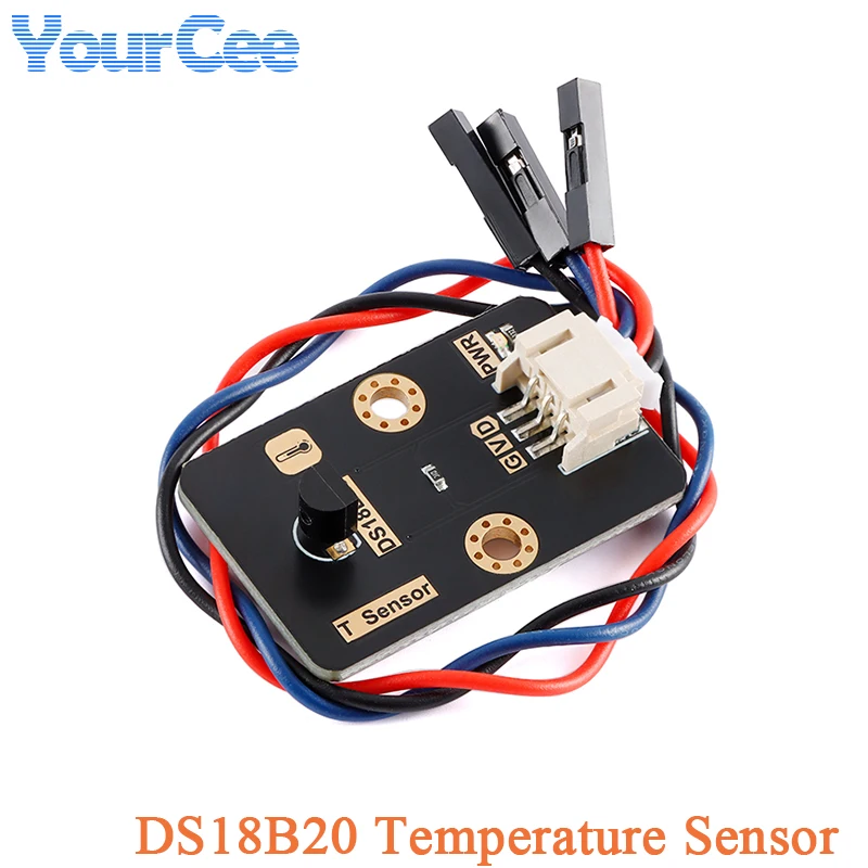 Módulo de Sensor de temperatura Digital DS18B20 T, interfaz de PH2.0-3p de comunicación de un solo bus de 3,3/5V para Arduino Stm32 ESP32, 2 uds./1 ud.
