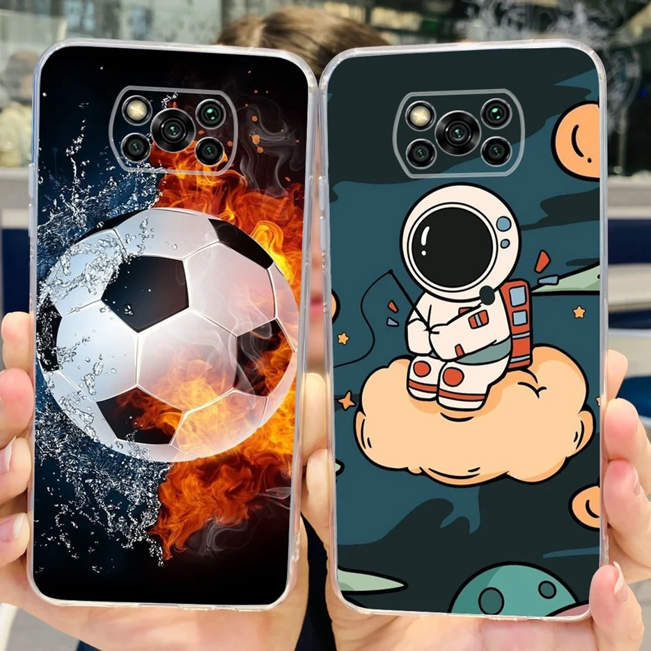 Funda para Xiaomi Poco X3 Pro, carcasa pintada de silicona transparente, TPU suave, NFC, PocoX3 Pro - imagen 4