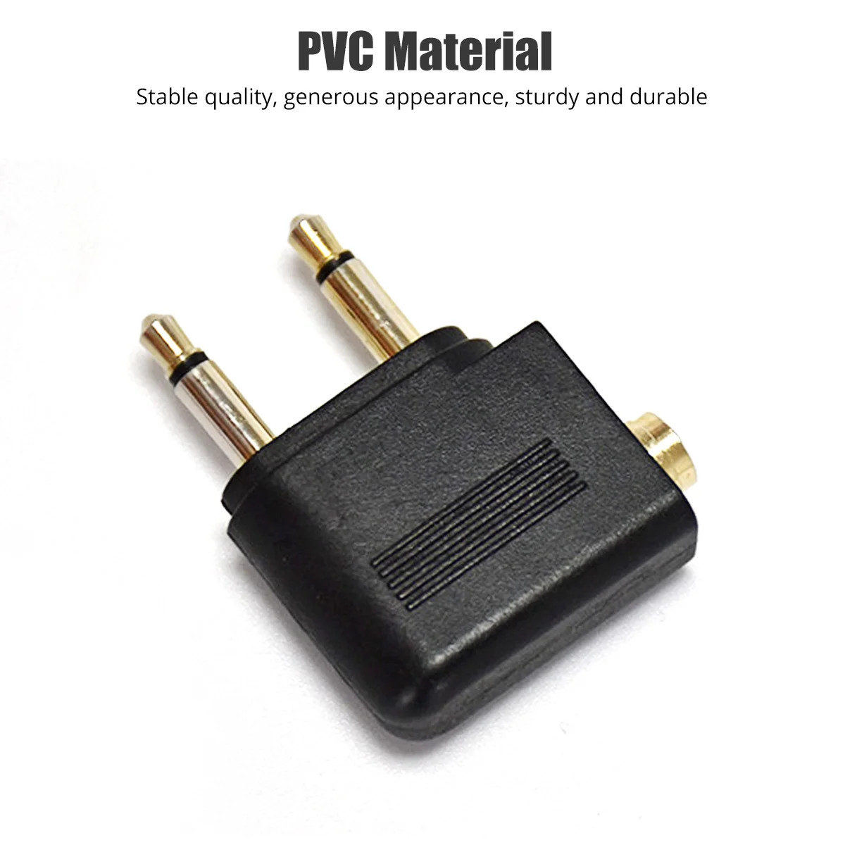 Adaptador de Audio Fonken, conector de 3,5mm, auriculares de avión de línea aérea, adaptador de Audio para avión, auriculares de viaje - imagen 4