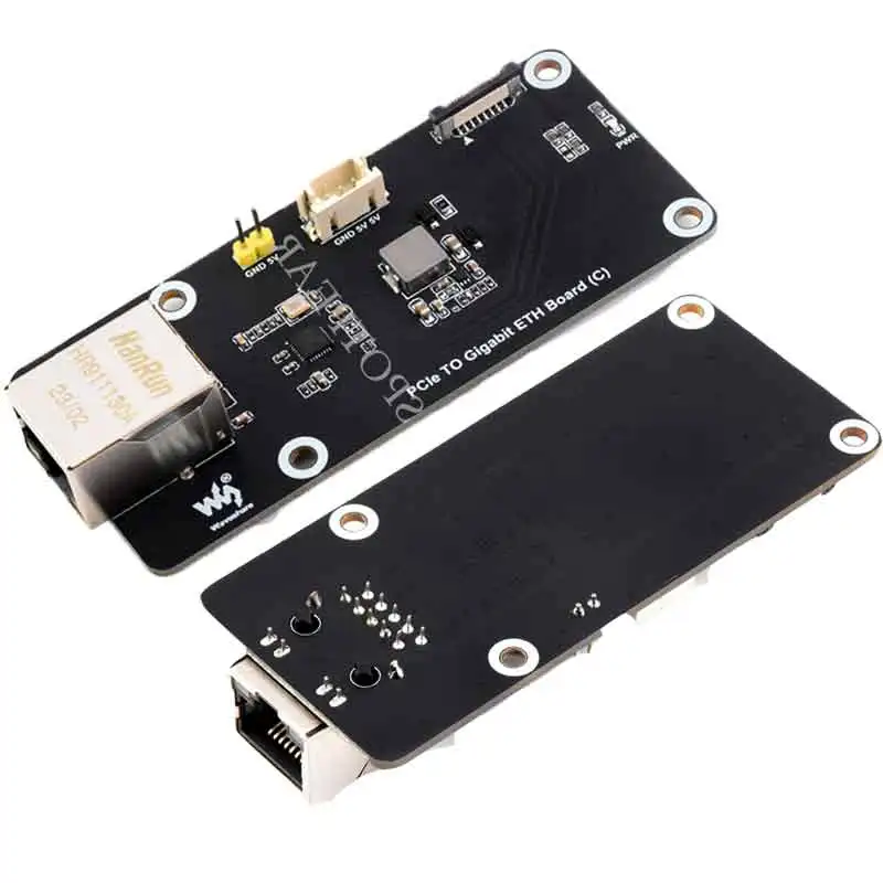 Placa adaptadora Raspberry Pi5 PCIe a Gigabit RJ45 ETH (C), Chip RTL8111H sin controlador para módulo Pi 5 - imagen 2