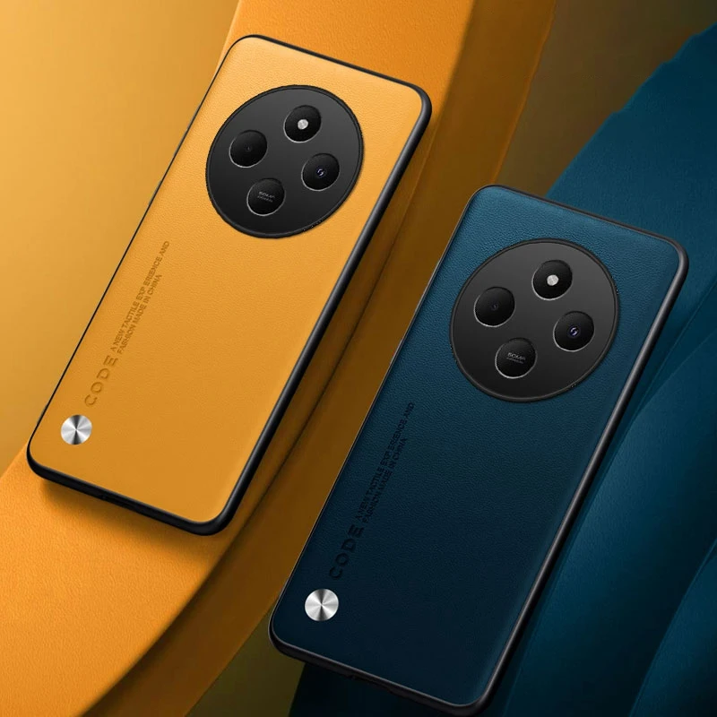 Funda de cuero PU de lujo para Xiaomi Poco C75, funda trasera de silicona mate, funda de teléfono de protección completa para Redmi 14C 14 C Redmi14C 4G - imagen 3