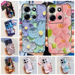 Funda Infinix Note 30i TPU Mármol Floral Antigolpes con Protección