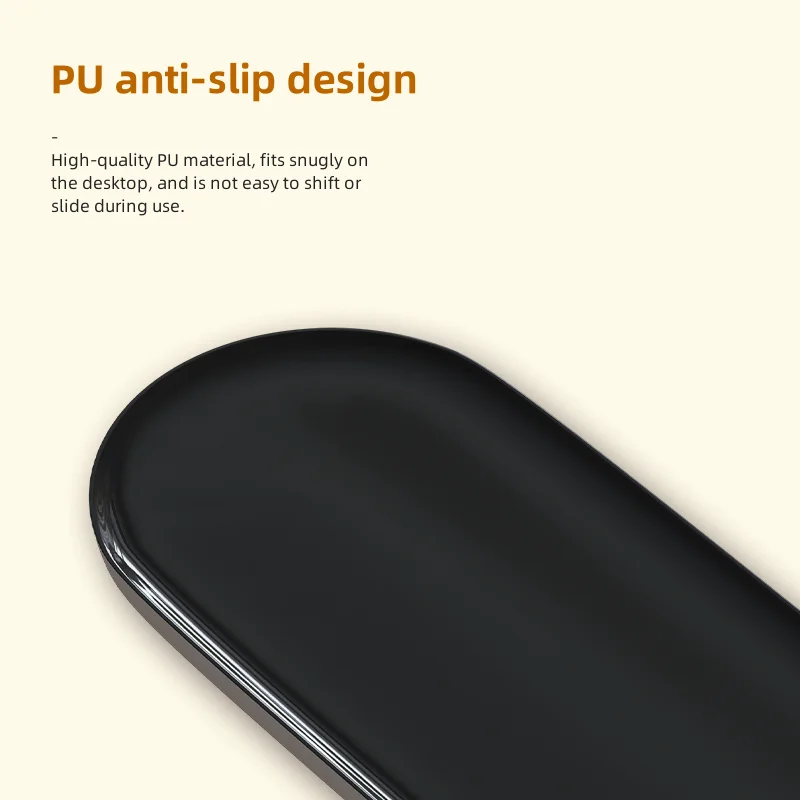 Akko-almohadilla para reposamuñecas para teclado, bollos de pudín, espuma suave ergonómica de Lycra + PU, fácil escritura, alivio del dolor, antideslizante para jugadores de oficina y hogar - imagen 2