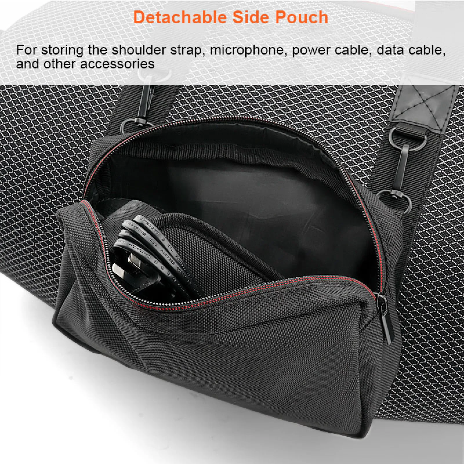 Estuche de viaje duro EVA, bolsa de almacenamiento, bolsa protectora, Estuche de transporte para JBL BOOMBOX 4, altavoz portátil compatible con Bluetooth - imagen 5