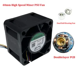 Ventilador Refrigeración 12V 40mm 25000RPM – Rodamiento Bolas Doble