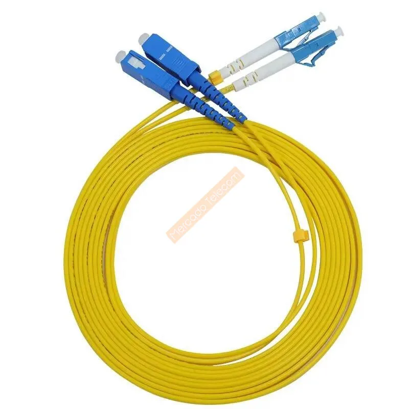 1M 2M 3M 5M 10M SC/UPC-LC/UPC Cable de conexión de fibra de doble núcleo monomodo Cable de puente simple SM dúplex 2 núcleos puente de fibra óptica - imagen 4