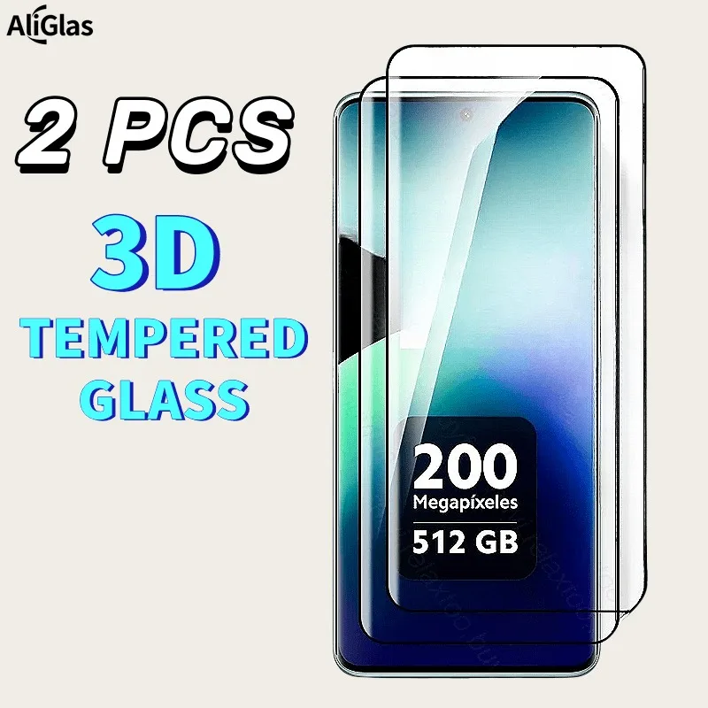 Protector de pantalla HD de 2 piezas compatible con Xiaomi Redmi note 15 14 Pro Plus 13 12 11 Pro 10 Pro Max 11S 10S vidrio templado