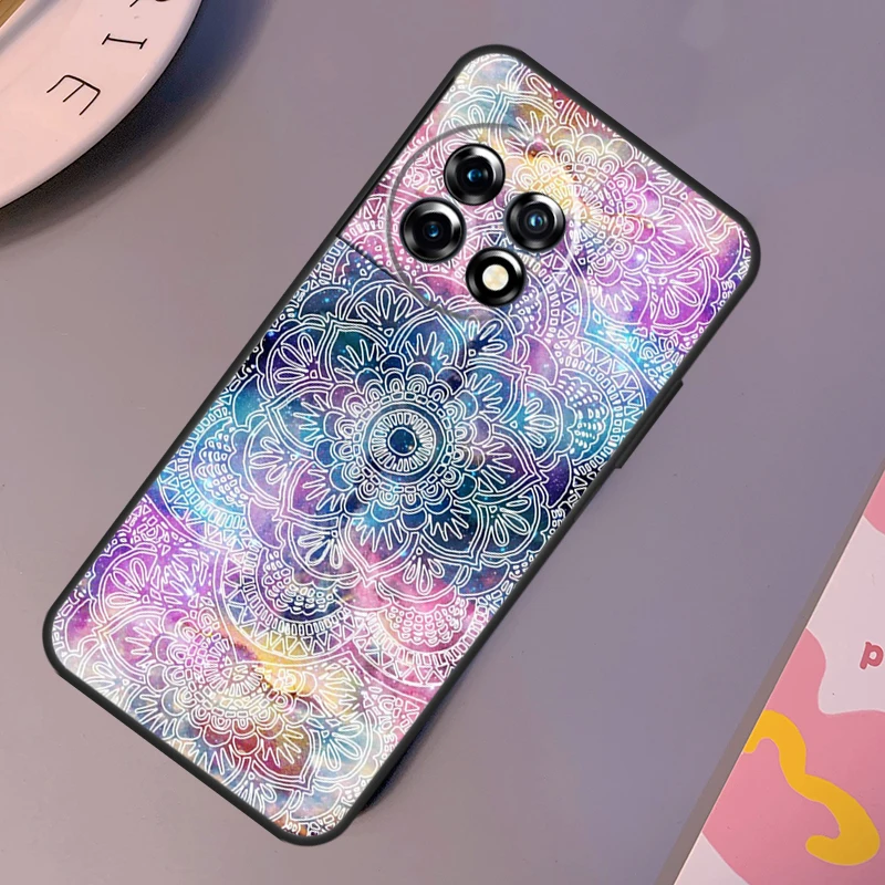 Funda de Mandala con patrón indio para OnePlus 12 11 9 10 Pro 9RT 10T 10R 12R OnePlus Nord CE 2 3 Lite 2T N10 N20 - imagen 4
