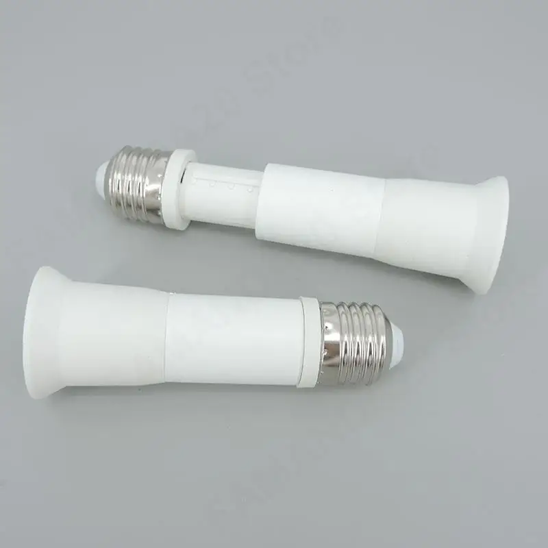 Bombilla de luz LED, Base de lámpara telescópica E27 a E27, convertidor de extensión de tornillo, adaptador de toma de corriente m20 - imagen 2