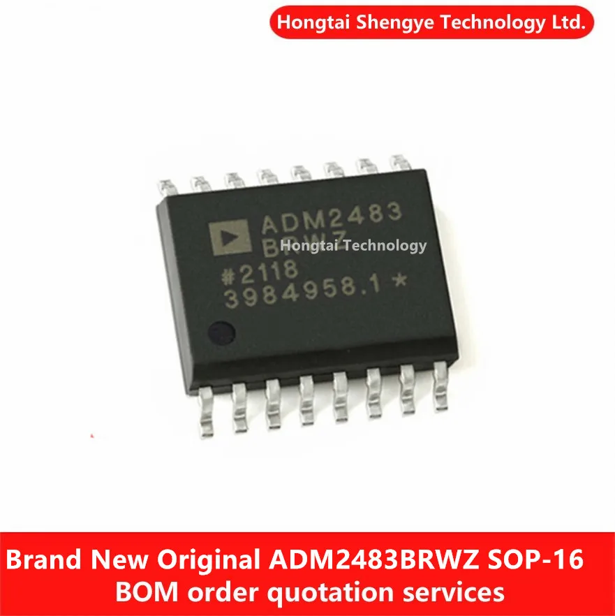 Nuevo transceptor de RS-485 aislado ADM2483BRWZ SOP-16 ADM2483BRWZ-REEL original