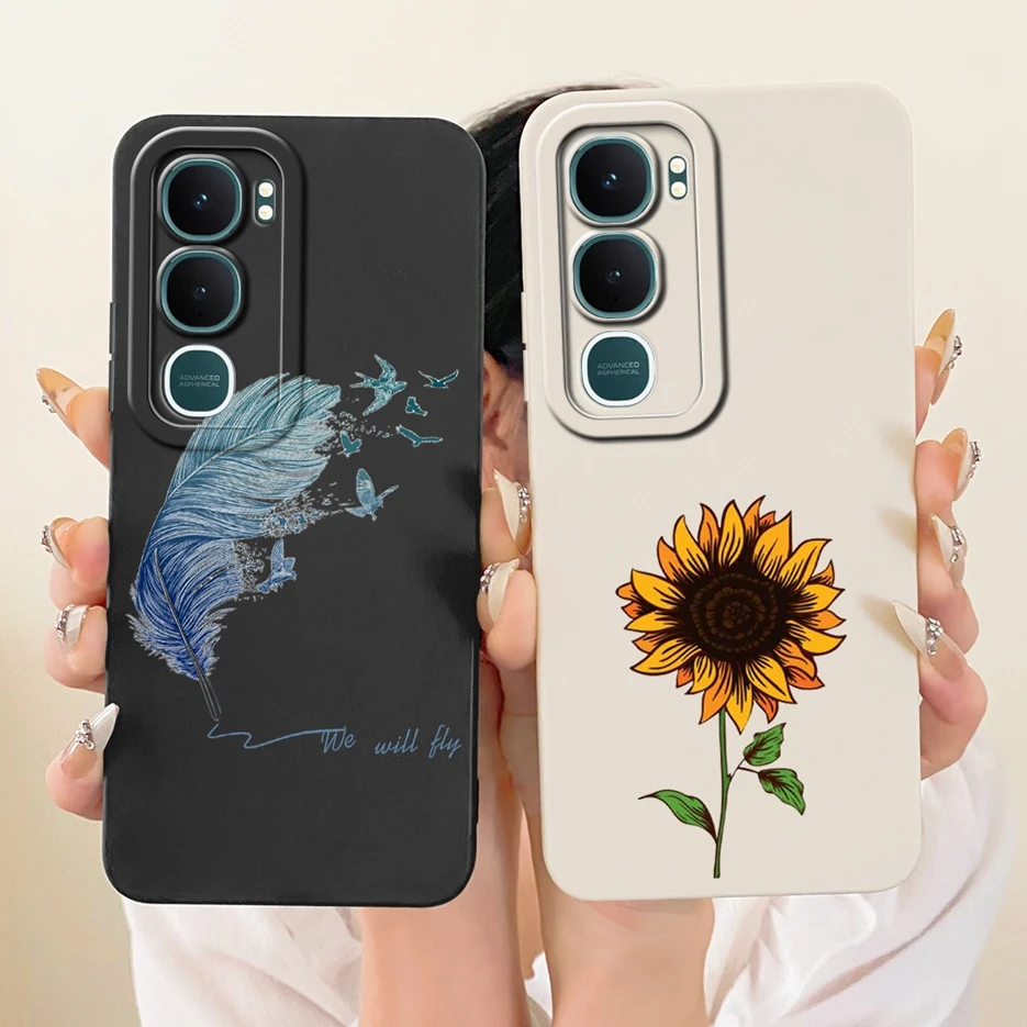 Para Vivo Y31 5G funda V2521 elegante arte pintado cubierta a prueba de golpes suave TPU funda de teléfono para Vivo Y21d Y 21d VivoY31 5G Fundas parachoques - imagen 3