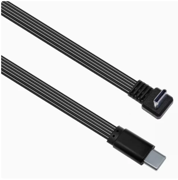 0,1 m 0,2 m 0,5 m 1m cable de datos tipo C 2,0 formando plano de alta flexibilidad tipo C macho a hembra soporte PD fuente de alimentación de carga rápida - imagen 2