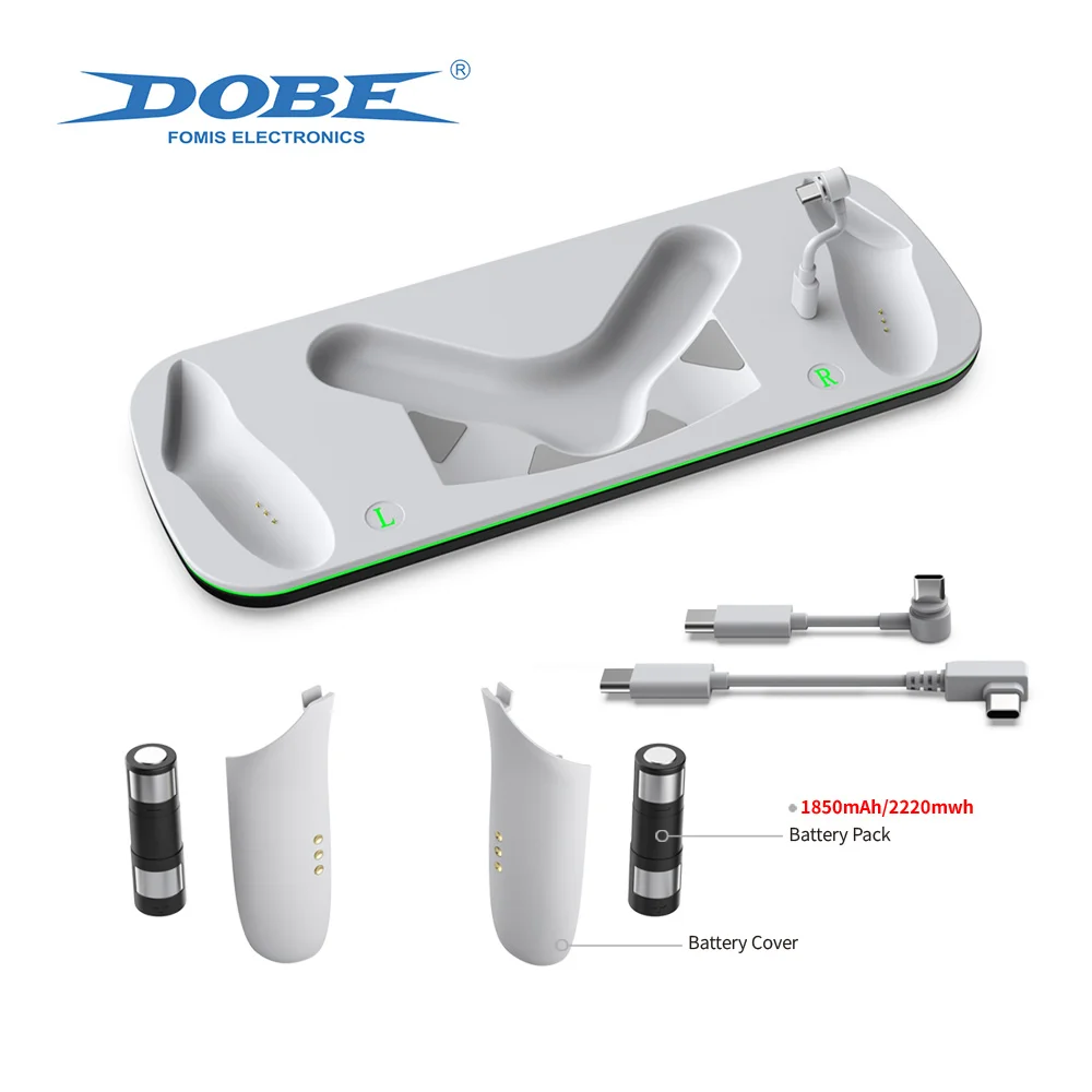 Base de carga rápida DOBE TY-3868 para OCULUS Q3/Q3S, compatible con manijas de cabezal VR, carga con Control de alta precisión - imagen 4