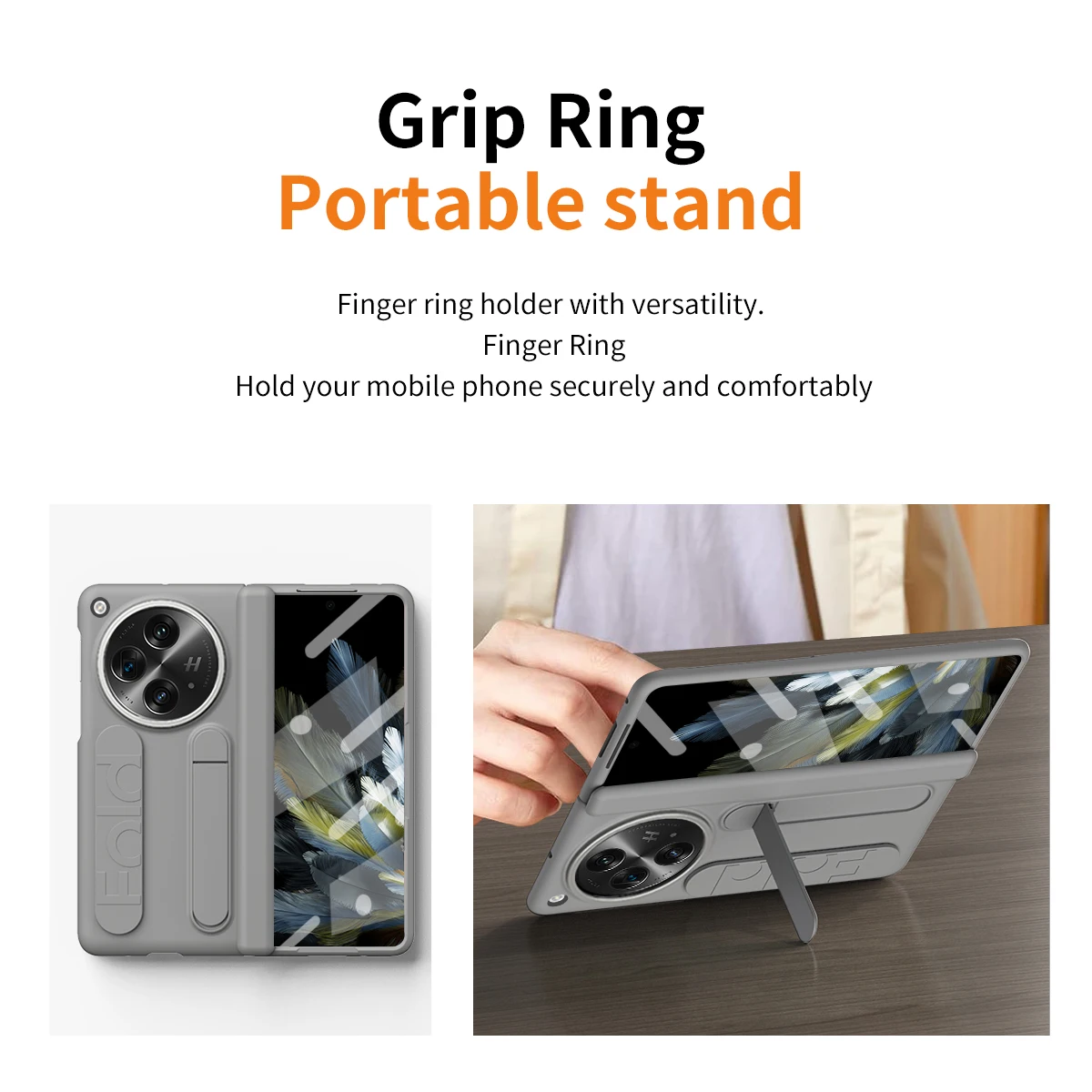 Funda con bisagra para OPPO Find N3 oneplus, Funda abierta, pulsera, soporte, pantalla frontal, protección de vidrio, cubierta de plástico Capa - imagen 5