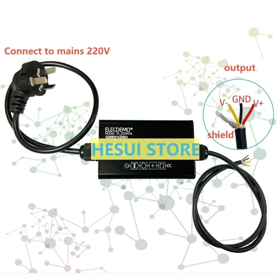 Fuente de alimentación lineal AC-DC de 220V a módulo de fuente de alimentación dual positivo y negativo de 5V, ondulación ultrabaja de 1mV para equipos de precisión - imagen 4