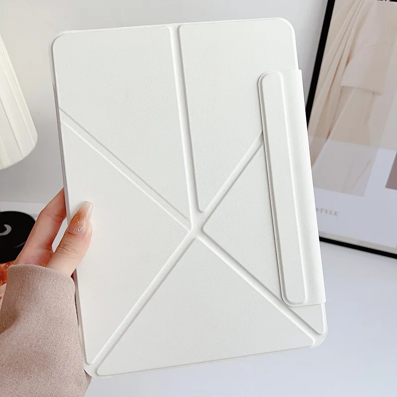 Funda magnética delgada para iPad Pro 11 12,9 13 M4 funda tipo libro plegable iPad A16 11th 10th 10,9 Air 4 Air5 mini 6 7 soporte multiángulo funda - imagen 2