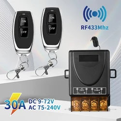 Interruptor inalámbrico 433 MHz con relé para bombas y luces
