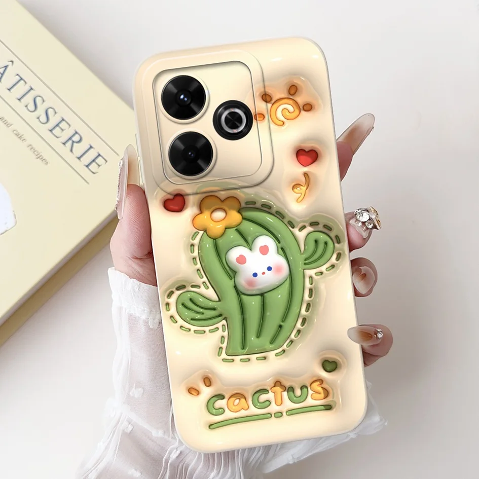 6,79 "para Xiaomi Redmi 13 Funda bonita Margarita de dibujos animados a prueba de golpes Funda de teléfono para Xiomi Redmi 13 Funda Redmi13 4G Funda trasera de silicona - imagen 3