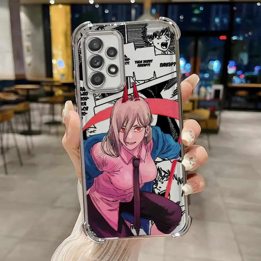 Funda transparente de anime de dibujos animados bonitos de cómic para Samsung Galaxy A33 A25 A16 A15 A21s A52 A17 A24 A35 A36 A26 A13 - imagen 4