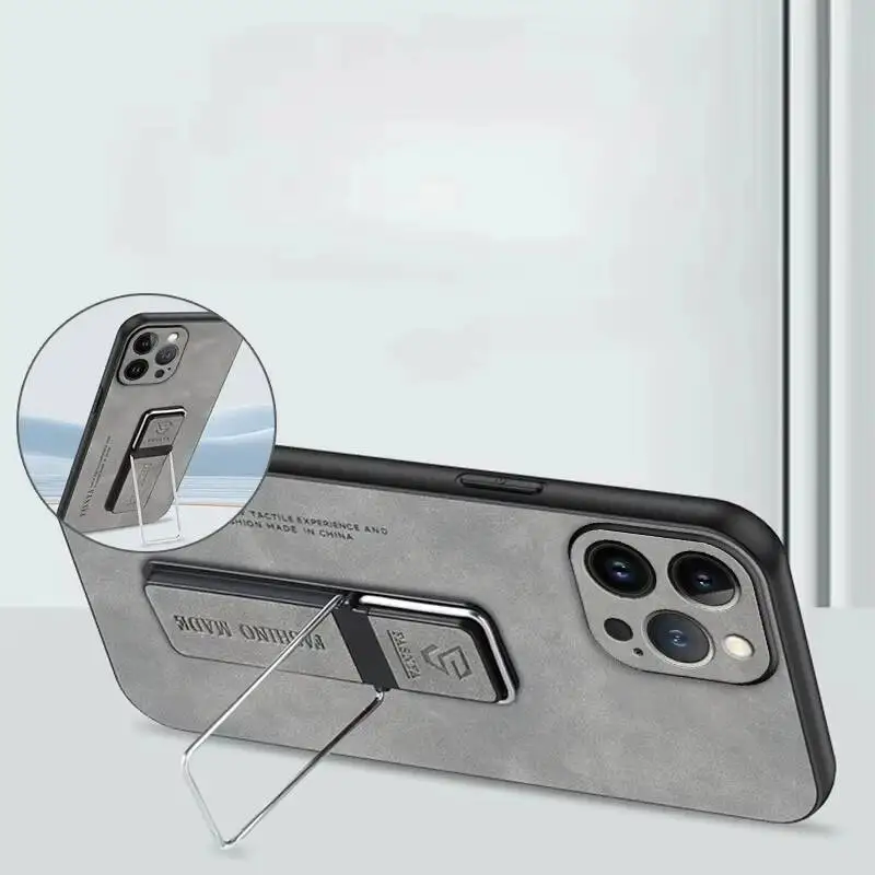 Funda de piel de oveja para Realme 15 15T 14 5G, funda para Realme 14 Pro Plus, funda de silicona mate de lujo con soporte para parachoques - imagen 4