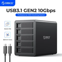 ORICO 35 Series Docking USB-C 5 Bahías 10Gbps