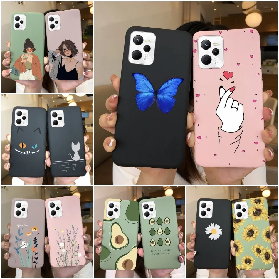 Funda de silicona suave para Realme C35, carcasa trasera de dibujos animados para Realme C35 RMX3511, Funda de teléfono para RealmeC35