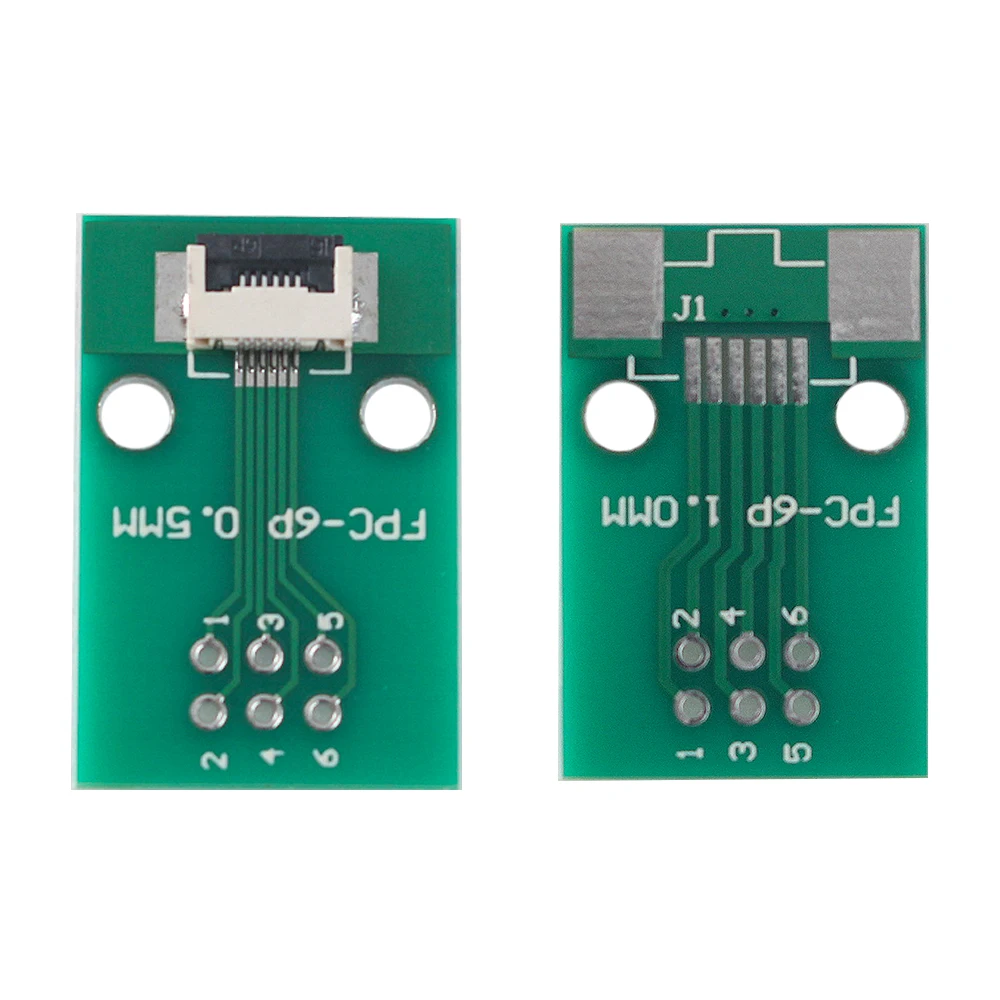 5 uds FPC FFC Cable plano Flexible adaptador de placa soldada placa PCB conector de paso de 0,5mm SMT a agujero de 2,54mm 6P/8P/10P/12P/20P - imagen 2