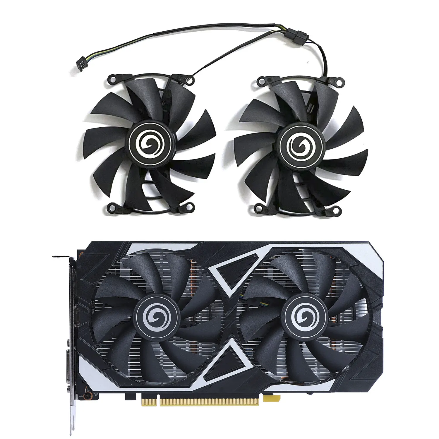 Ventilador GPU 4PIN FB09015M12LPA RTX3050 adecuado para tarjeta gráfica GALAXY GeForce RTX 3050 Snapdragon V3 - imagen 2