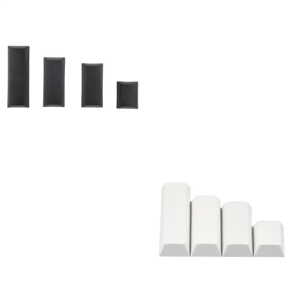 Barra espaciadora convexa R53C, 4 Uds., PBT, sin grabar, perfil XDA, 1.25U, 2U, 2.25U, 2.75U, para tapas teclas para Arisu