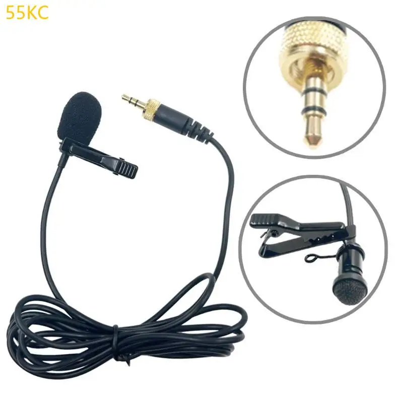 Micrófono clip-encadenado PVC MIC 55kc duradero 3.5 mm con fuerte capacidad anti interferencia y clip flexible - imagen 2