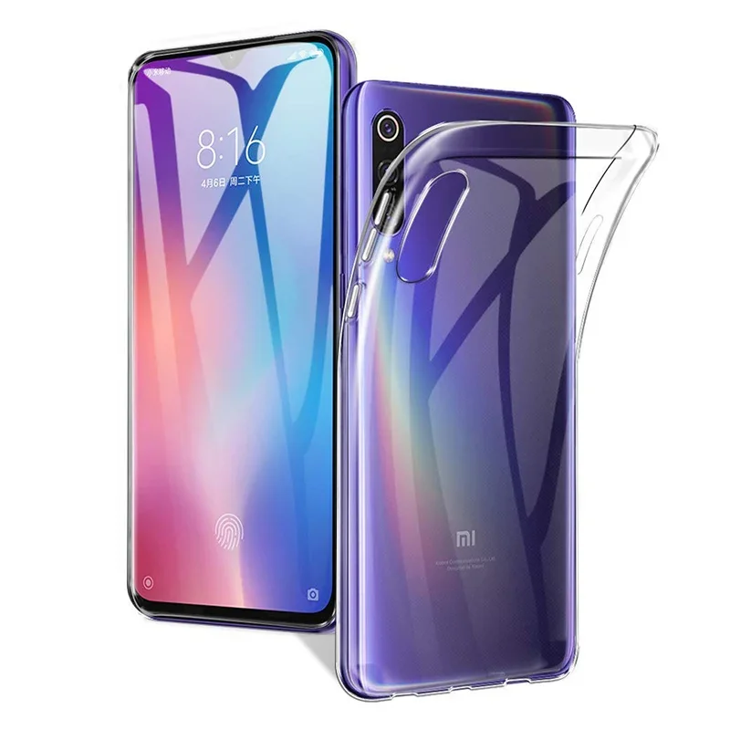 Funda de teléfono móvil transparente suave para Xiaomi Mi 9 SE Mi9 versión Global Mi9SE silicona ultrafina TPU transparente nueva contraportada
