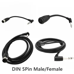 Cable de Audio estéreo MIDI Din, conector macho y hembra de 5 pines, 6,35mm, 6,35 (1/4 pulgadas), TRS macho, 1,5 m, 0,2 m