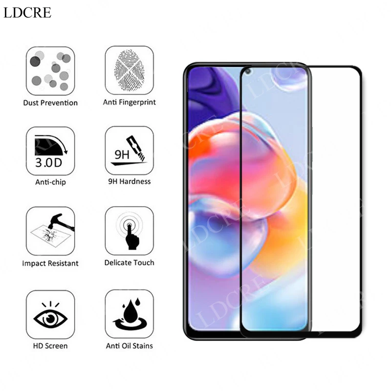 Protector de cristal templado para Xiaomi Redmi Note 11 Pro Plus, película protectora de cristal para Xiaomi Redmi Note 11 Pro + 11S 10 Pro 10S 10C 10A - imagen 2