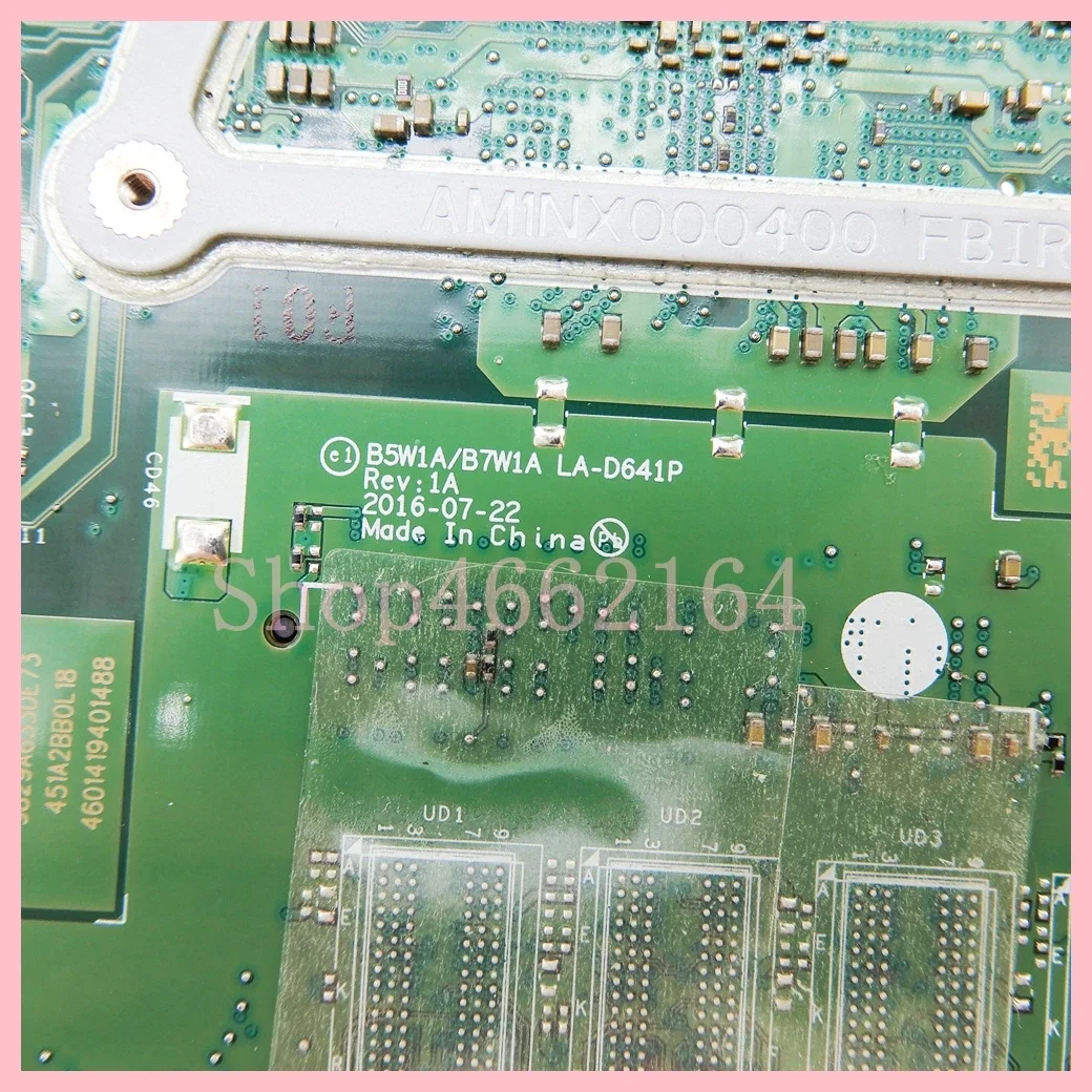 LA-D641P con placa base para portátil N3350 N3450 N4200 CPU para Acer Aspire ES1-732 ES1-533 placa base para ordenador portátil 100% probado OK