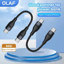 Cable Usb Ios tipo C de 0,25 M, Cable de datos de carga rápida, Mini Cable portátil corto de carga para banco de energía, Cable de teléfono móvil, cable usb c